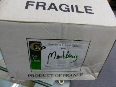 WINES, A BOX OF SIX 1997 BOTTLES OF MONTLOUIS DEMI SEC WHITE WINE