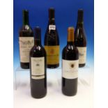 WINE, NINE BOTTLES OF RED WINE, THE EARLIEST A 1984 BOTTLE OF CHATEAU ROUSSET, COTES DE BOURG