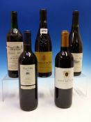 WINE, NINE BOTTLES OF RED WINE, THE EARLIEST A 1984 BOTTLE OF CHATEAU ROUSSET, COTES DE BOURG