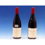 WINE, TWO BOTTLES OF 2001 ROMANEE SAINT-VIVANT RED WINE, NICOLAS POTEL