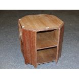 A HEALS OAK OCTAGONAL COFFEE TABLE,WITH TWO TIERS. W 51 x D 51 x H 51.5cms.