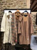 A VINTAGE BURBERRYS TRENCH COAT PRESTWOOD STYLE, 50 REGULAR, WITH A SEPARATE BURBERRYS NOVA