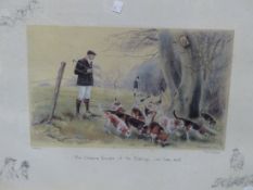 AFTER ROS GOODY (20th/21st.C.) THE CHESHIRE BEAGLES, PENCIL SIGNED LIMITED EDITION COLOUR PRINT.