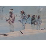 LEE JOSHUA (1937-2001) ARR. TRAIL OF TEARS, PENCIL SIGNED LIMITED EDITION COLOUR PRINT. COPYRIGHT.