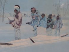LEE JOSHUA (1937-2001) ARR. TRAIL OF TEARS, PENCIL SIGNED LIMITED EDITION COLOUR PRINT. COPYRIGHT.
