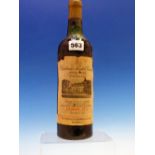 WINES, A 1952 BOTTLE OF CHATEAU PONTET-CANET 5E CRU CLASSE RED WINE