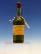 A RARE 1/2 BOTTLE OF GREEN CHARTREUSE BOTTLED BY L GARNIER. WITH ORIGINAL LABEL AND ETCHED WHITE
