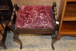 LATE 19TH/EARLY 20TH CENTURY PIANO STOOL, 53CM WIDE