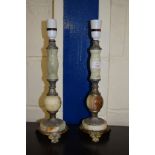 PAIR OF MODERN TABLE LAMPS, 39CM HIGH