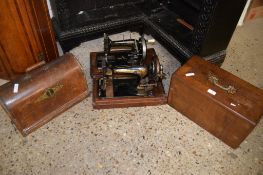 TWO VINTAGE SEWING MACHINES IN CASES