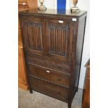 REPRODUCTION OAK TALLBOY, 76CM WIDE