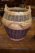 WICKER LOG BASKET, 48CM WIDE