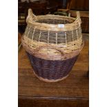 WICKER LOG BASKET, 48CM WIDE