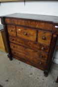 VICTORIAN MAHOGANY SCOTCH CHEST, 127CM WIDE