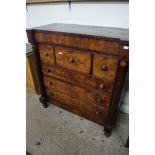 VICTORIAN MAHOGANY SCOTCH CHEST, 127CM WIDE