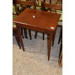 MAHOGANY RECTANGULAR SIDE TABLE, 61CM WIDE