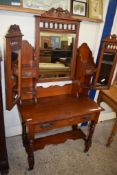 LATE 19TH CENTURY MAHOGANY DRESSING TABLE, 92CM WIDE