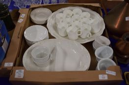 GROUP OF WHITE CERAMIC WARES