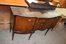 REPRODUCTION GLAZED TOP SIDEBOARD, 167CM WIDE