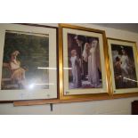 THREE PICTURES IN GILT FRAMES OF ANGELS