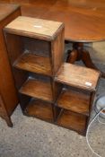 OAK BOOKCASE, 53CM WIDE