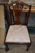 MAHOGANY CHIPPENDALE STYLE DINING CHAIR