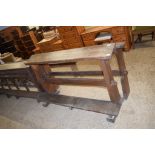 ECCLESIASTICAL STYLE CHURCH KNEELER/BOOKREST, 163CM LONG