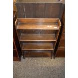 OAK FOUR SHELF BOOKCASE, 61CM WIDE