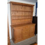 GOOD QUALITY LARGE MODERN PINE DRESSER, 160CM WIDE