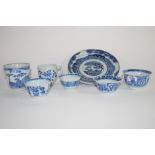 Quantity of Chinese blue and white ceramics including an 18th century Chinese coffee cup, plate, tea