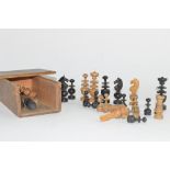 Staunton type part chess set
