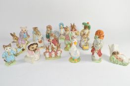 Quantity of Beswick Beatrix Potter figures, most with F Warne & Co back stamp, including Tom Kitten,