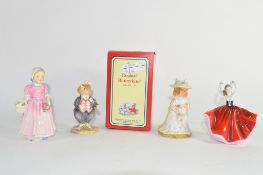 Group of Royal Doulton wares including Tinkerbell, Poppy Eyebright, Dusty Dogwood and Bunnikins