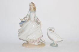 Lladro model of a lady and gentleman in repose (2)