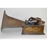 Thomas Edison late 19th century/early 20th century phonograph complete with cylinder and original