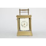 Early 20th century brass carriage clock (a/f), case height approx 16cm