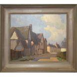 Noel Hazelwood, Assington, Suffolk, oil on canvas, signed and dated 1929 verso, 29 x 34cm