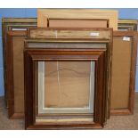 Group of six assorted picture frames, various sizes (6)