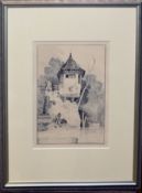 After J S Cotman, black and white etching, "Liber Studiorum", black and white plate, 29 x 20cm