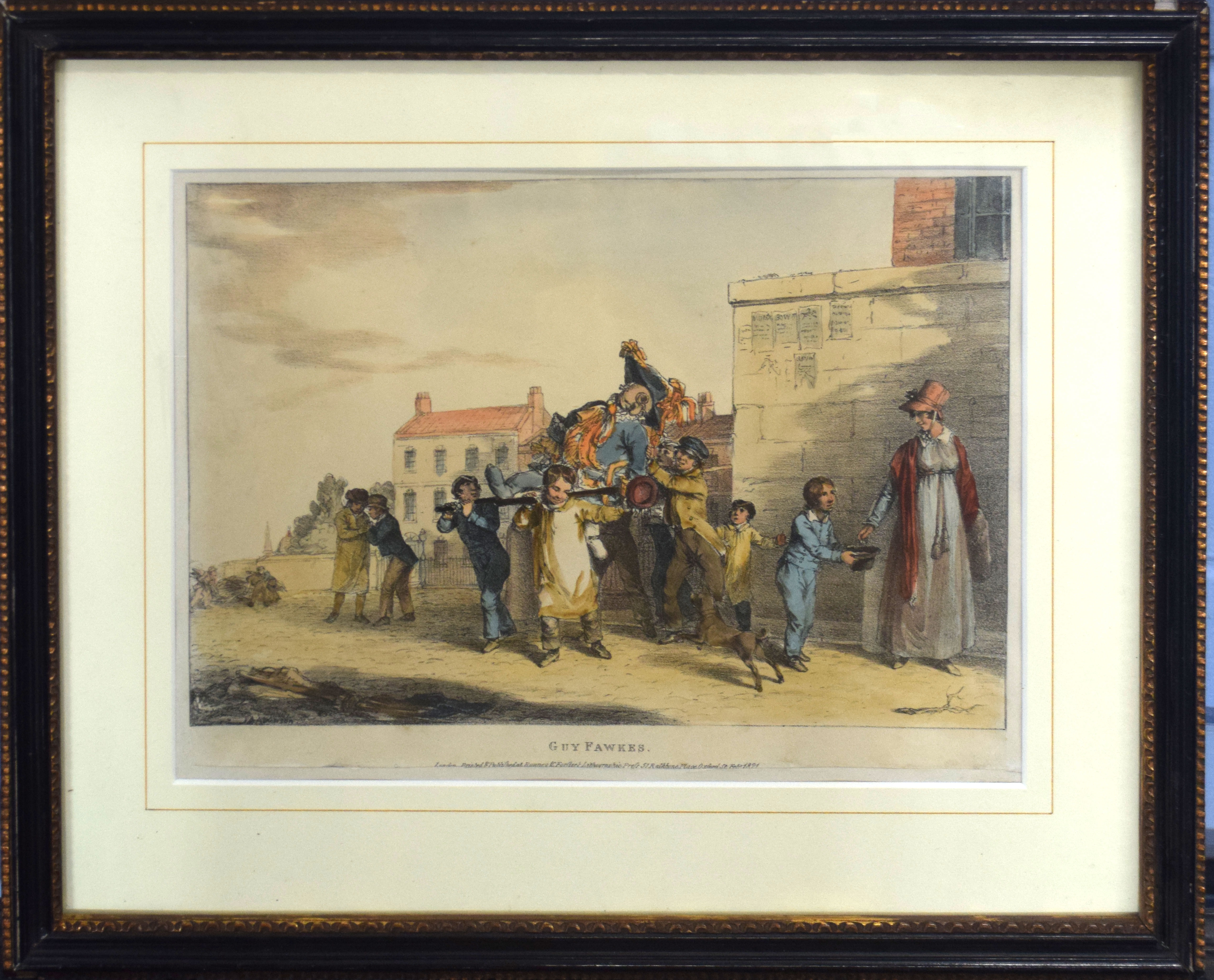 After J A Atkinson, "The Show", "Punch" and "Guy Fawkes", group of three hand coloured soft ground - Image 3 of 3