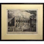 After Connor & Co, "Surgeon~s Hall, Dublin", black and white engraving, published circa 1828, 29 x