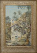 Victorian School, "Wayside chapel, Dolce Aqua, Italy", watercolour, 35 x 24cm