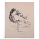 AR Hubert Forward (20th century), Reclining nude, black and white lithograph, signed, dated 1972 and