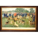 Terence Cuneo, "The Eastern Counties Otter Hounds - the meet on the Wensum", coloured print,