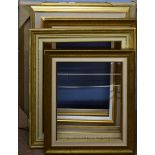 Group of five modern picture frames, assorted sizes (5)