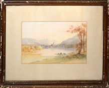 Stali Bruckman, Continental scene, watercolour, signed lower right, 20 x 30cm