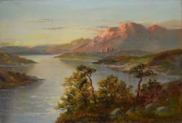 Francis E Jamieson, Highland landscape, oil on canvas, signed lower right, 41 x 61cm, unframed