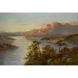 Francis E Jamieson, Highland landscape, oil on canvas, signed lower right, 41 x 61cm, unframed