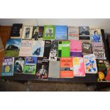 Box: (24) large format modern paperbacks, all subjects