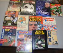 12 various vintage Football books